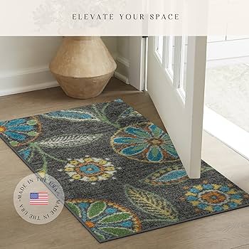 Amazon.com: Maples Rugs Reggie Floral Kitchen Rug - Made in