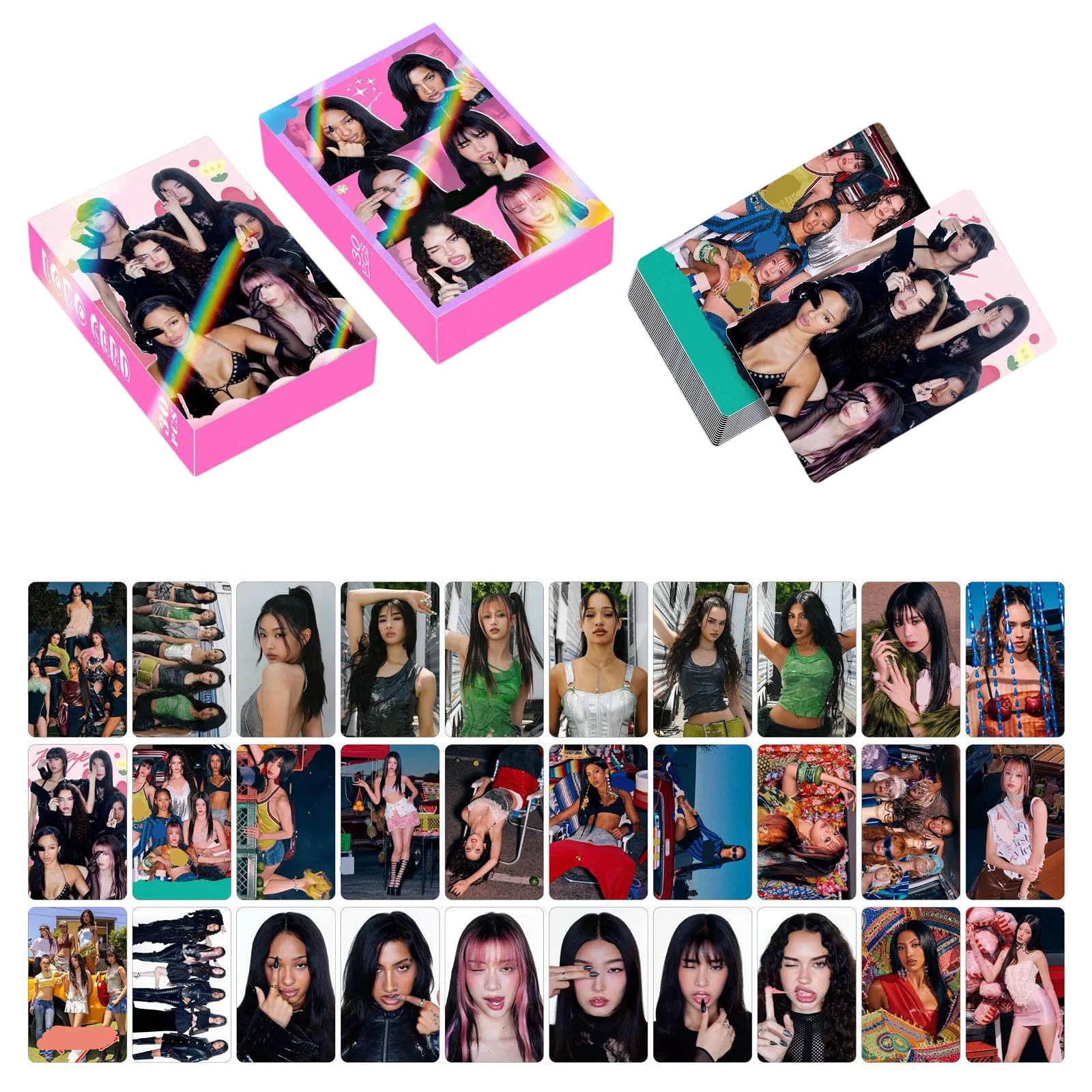 30PCS Katseye Photocards Album Beautiful Chaos Photocards Idol Album Pinky up Katseye Merch Photo Cards Swts Team Merchandise Photocards Gift for Fans A06 โ image 1