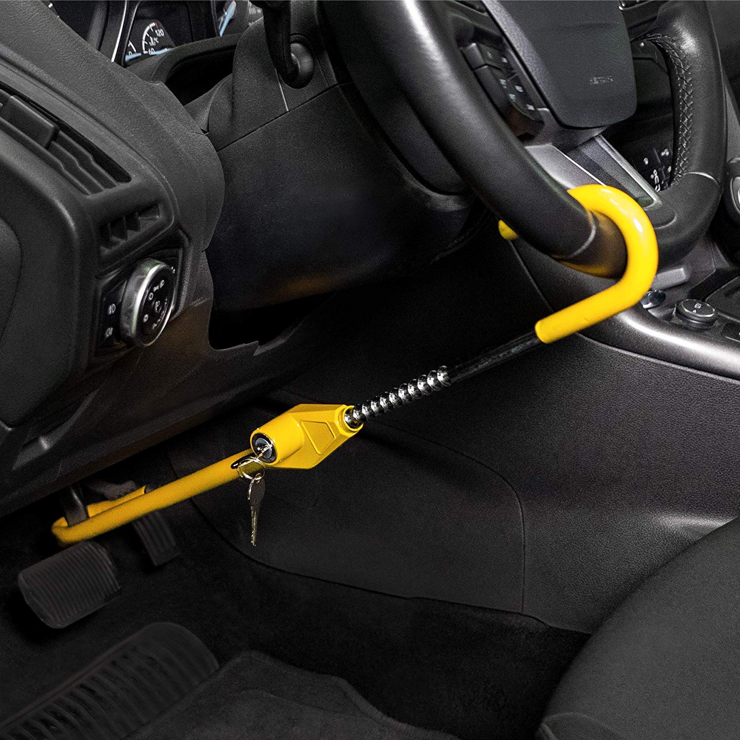 BLOCCO VOLANTE AUTO forma a T alta sicurezza antifurto per auto SUV EUR 49,40 - IT
