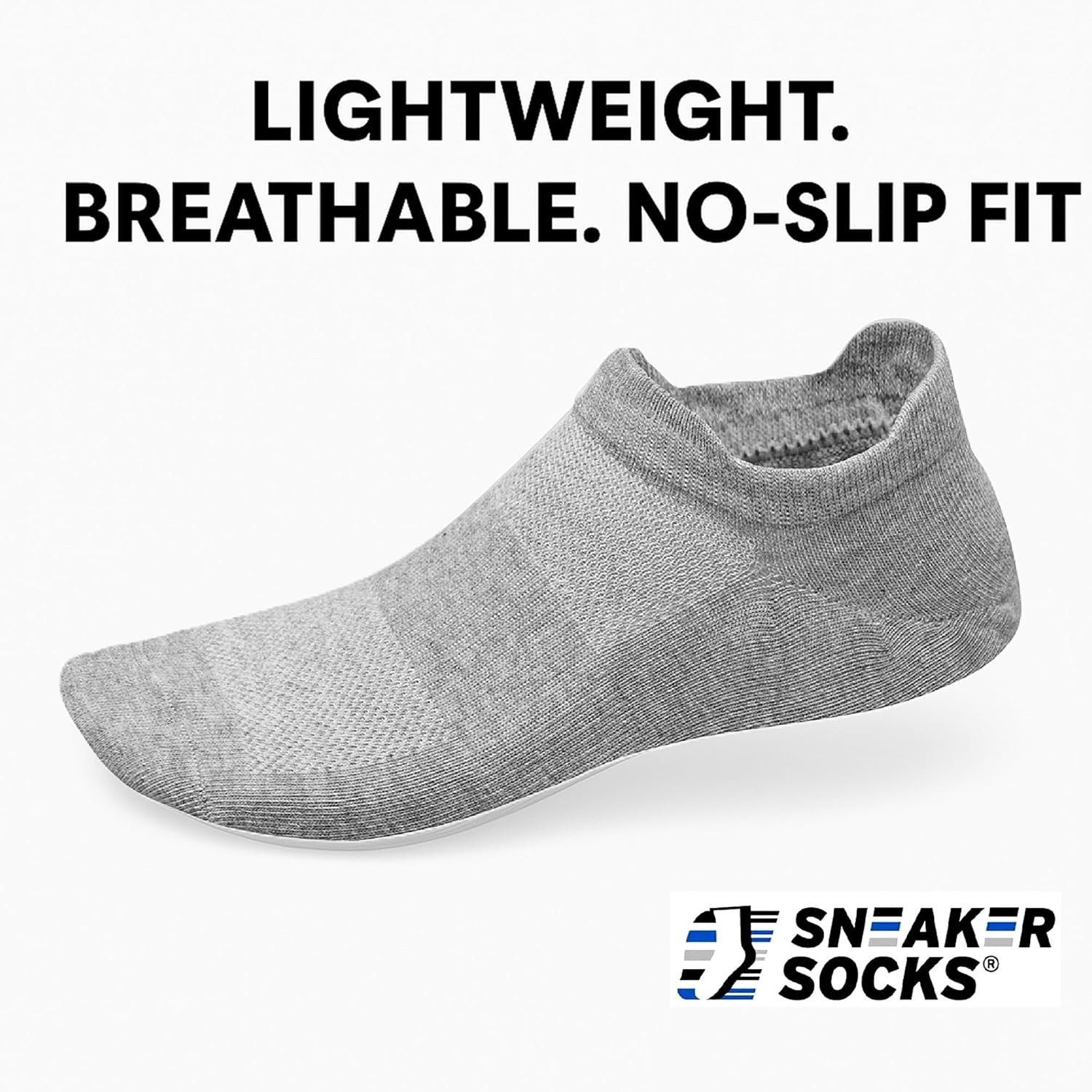 Thin Lightweight Women's & Men's Low Cut Socks, 8 Pairs Running Socks – Front & Back Tabbed, Breathable Cotton - Image 4