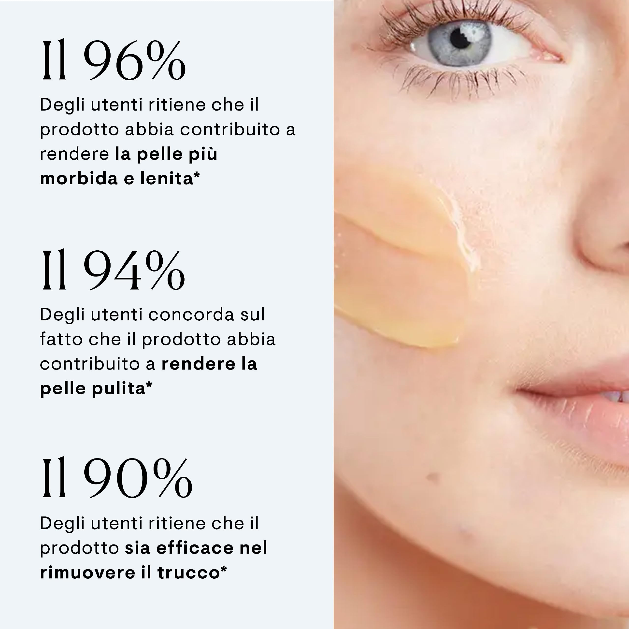 ELEMIS Balsamo Detergente Pro-Collagen, clinicamente testato – Balsamo detergente viso e olio detergente, rimuove il trucco waterproof e le impurità, detergente nutriente anti-età e antirughe