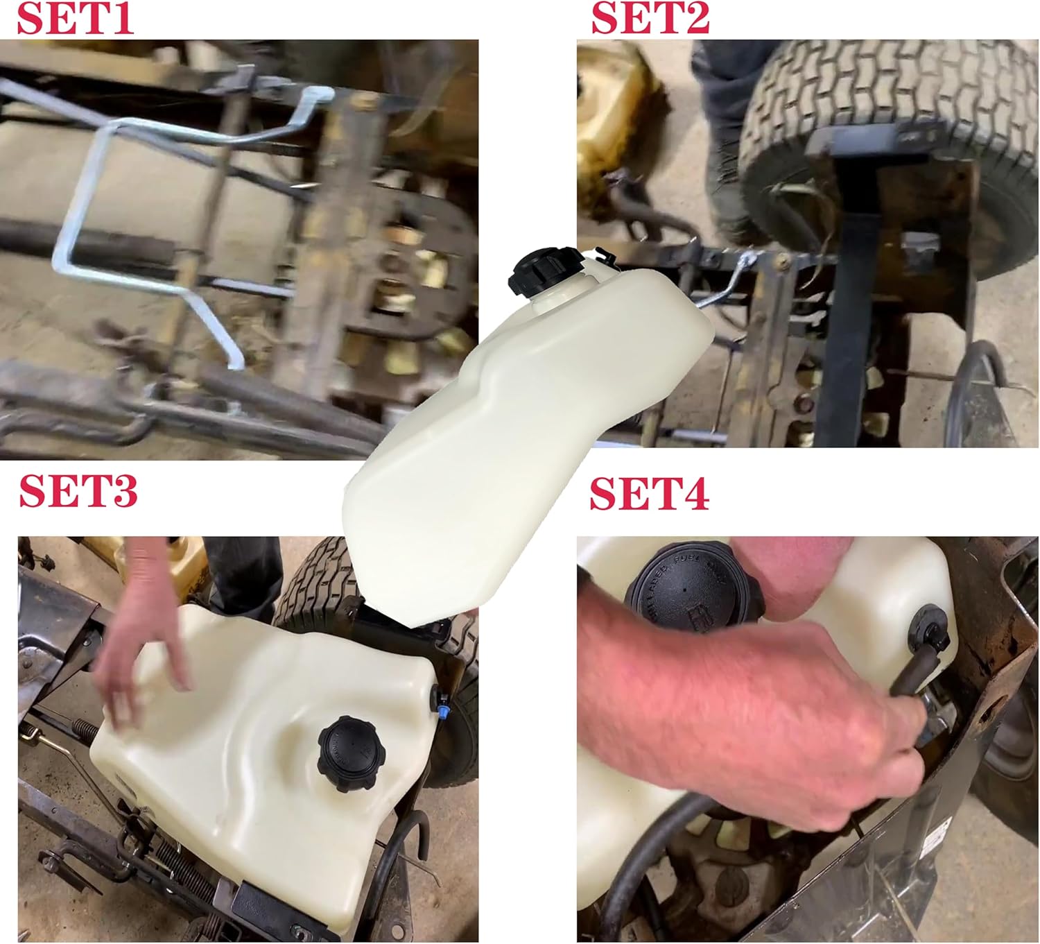 GY21876, GY21102, GY20894 Fuel Gas Tank Compatible With John Deere Scotts Sabre L100 L110 L120 L130 L105 L118 L111 L108