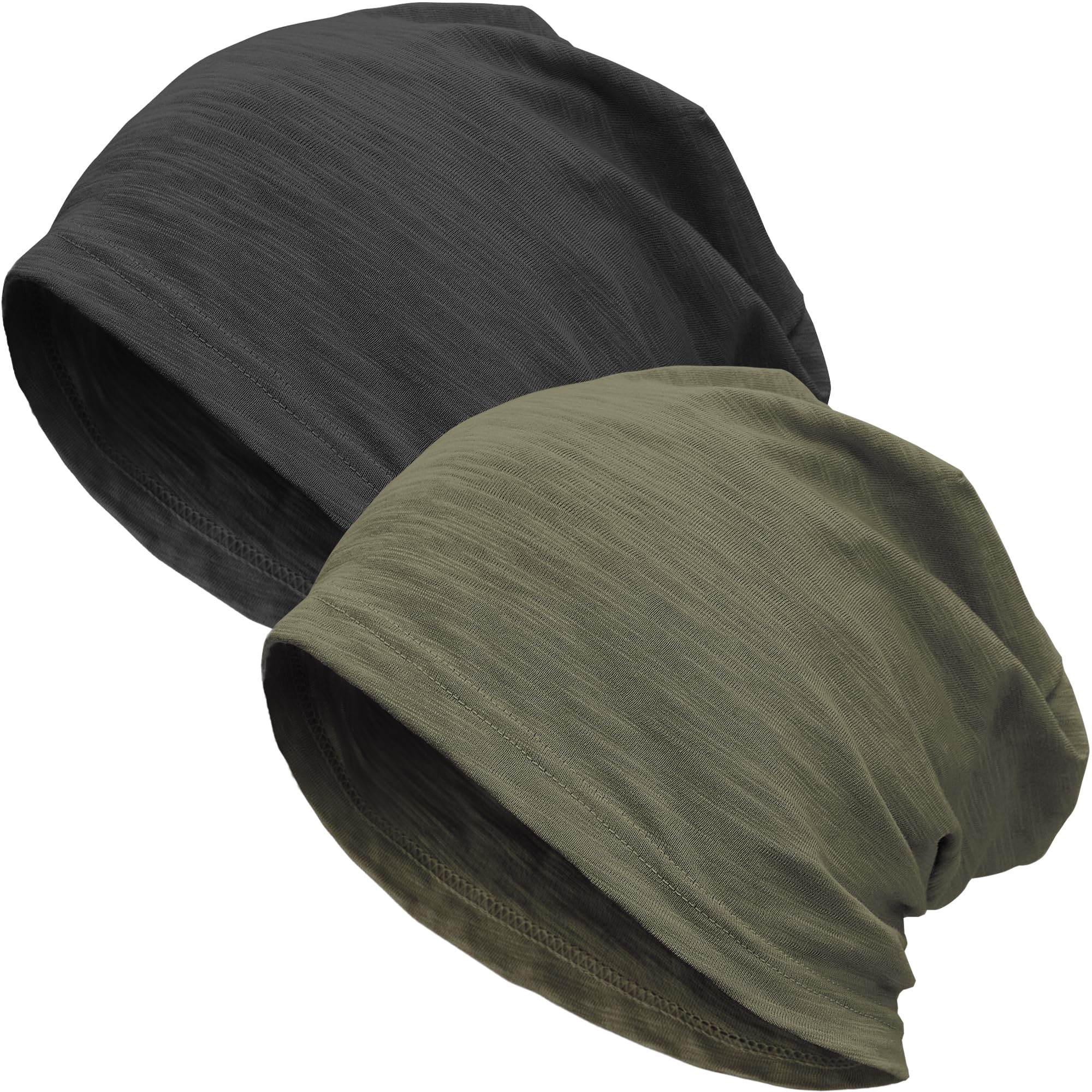 100% Cotton Lightweight Summer Hats for Women Men, Ultra Thin Slouchy Beanie Hat Oversizes Beanies Chemo Cap — view 27