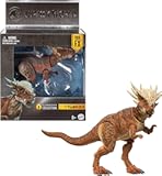 Mattel Jurassic World Hammond Collection Dinosaur Action Figure Toy&comma; Stygimoloch&comma; Premium Movie Design Glass Eyes & 14 Points Articulation