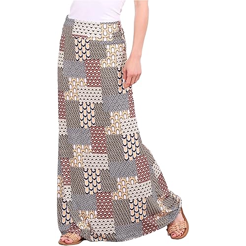 Popana Womens Long Maxi Skirt - Long Skirts for Women Trendy - Casual Convertible Sundress Plus Size Maxi Skirt