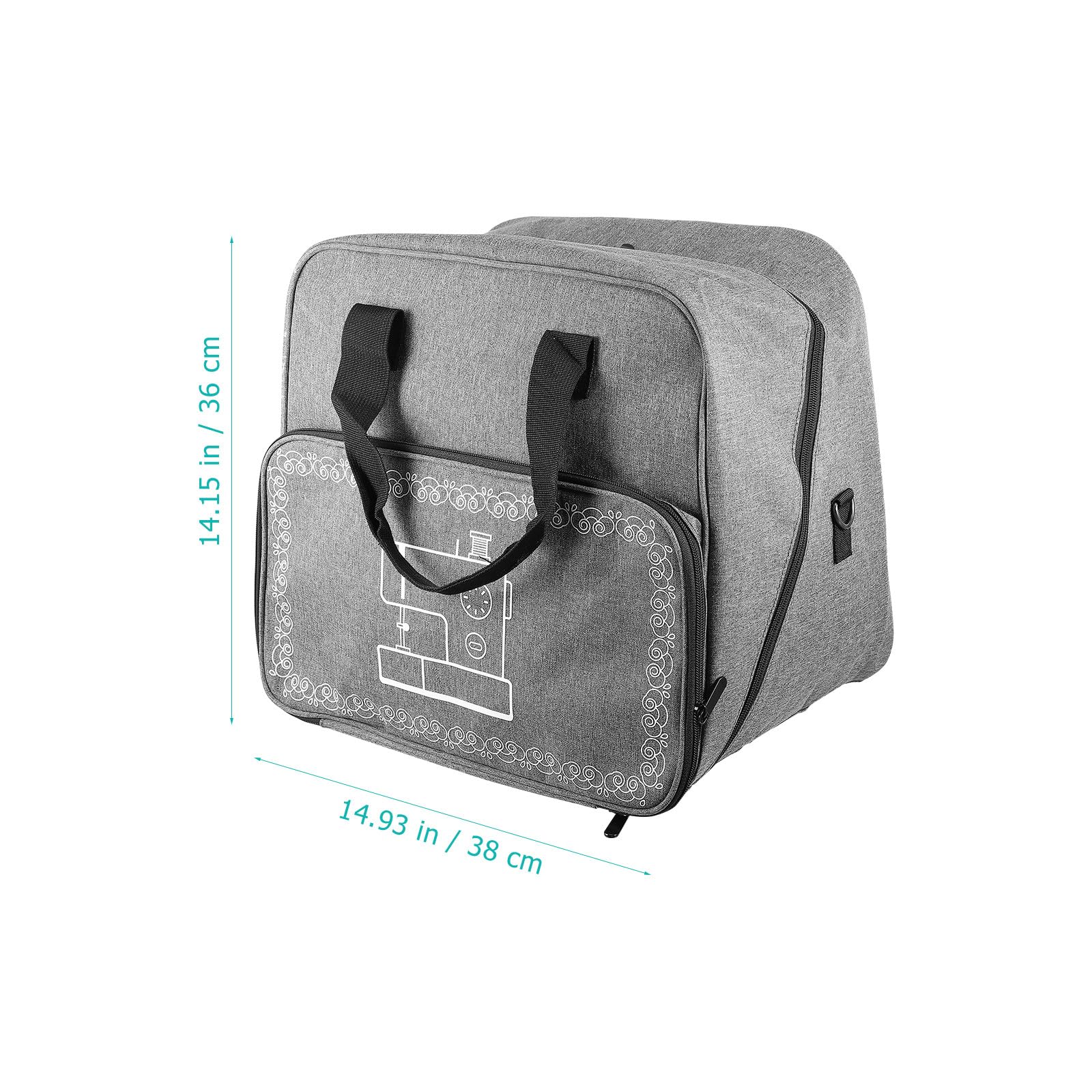 Borsa Porta Macchina da Cucire Oxford 600d Ampio Apertura e Grande Capacità per Proteggere la Macchina da Cucire Durante Viaggi All'aperto
