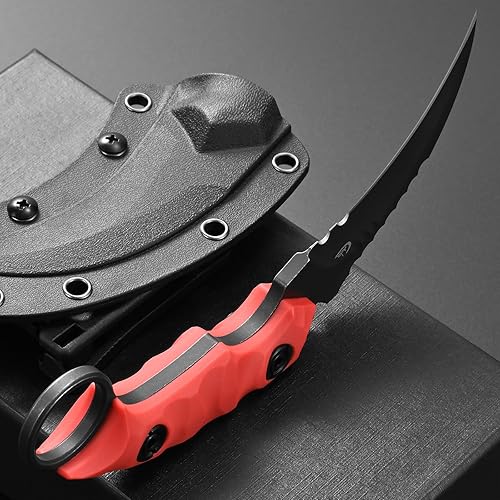 Miniatura 8 de C1691N Cuchillo de hoja fija, cuchillo de garra de acero D2 con mango de fibra de vidrio para supervivencia, al aire libre, senderismo EDC y