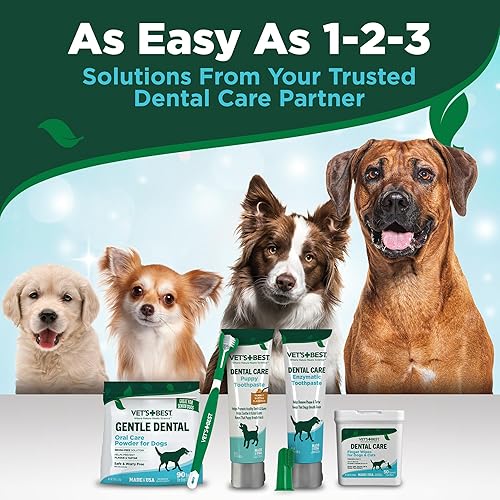 Miniatura 7 de Vet's Best Gel de pasta dental enzimática para perros, hecha en Estados Unidos.