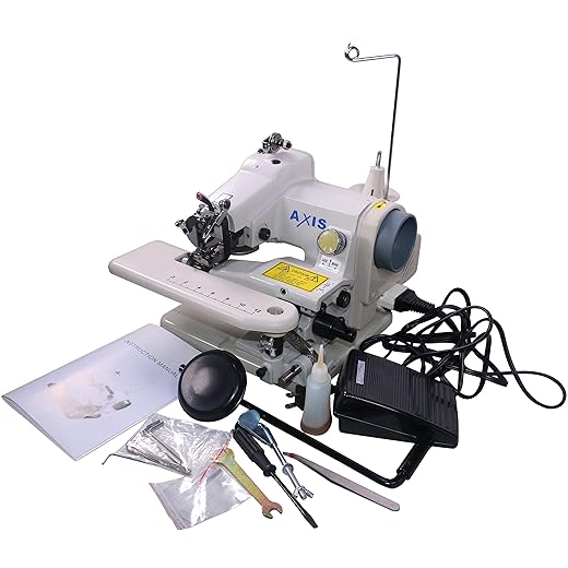 Axis 500-1 Portable Blind Stitch Hemming Machines Alterations Hem Pants - Dressmaker Sewing Machine Blindstitch Hemmer Pedal Professional