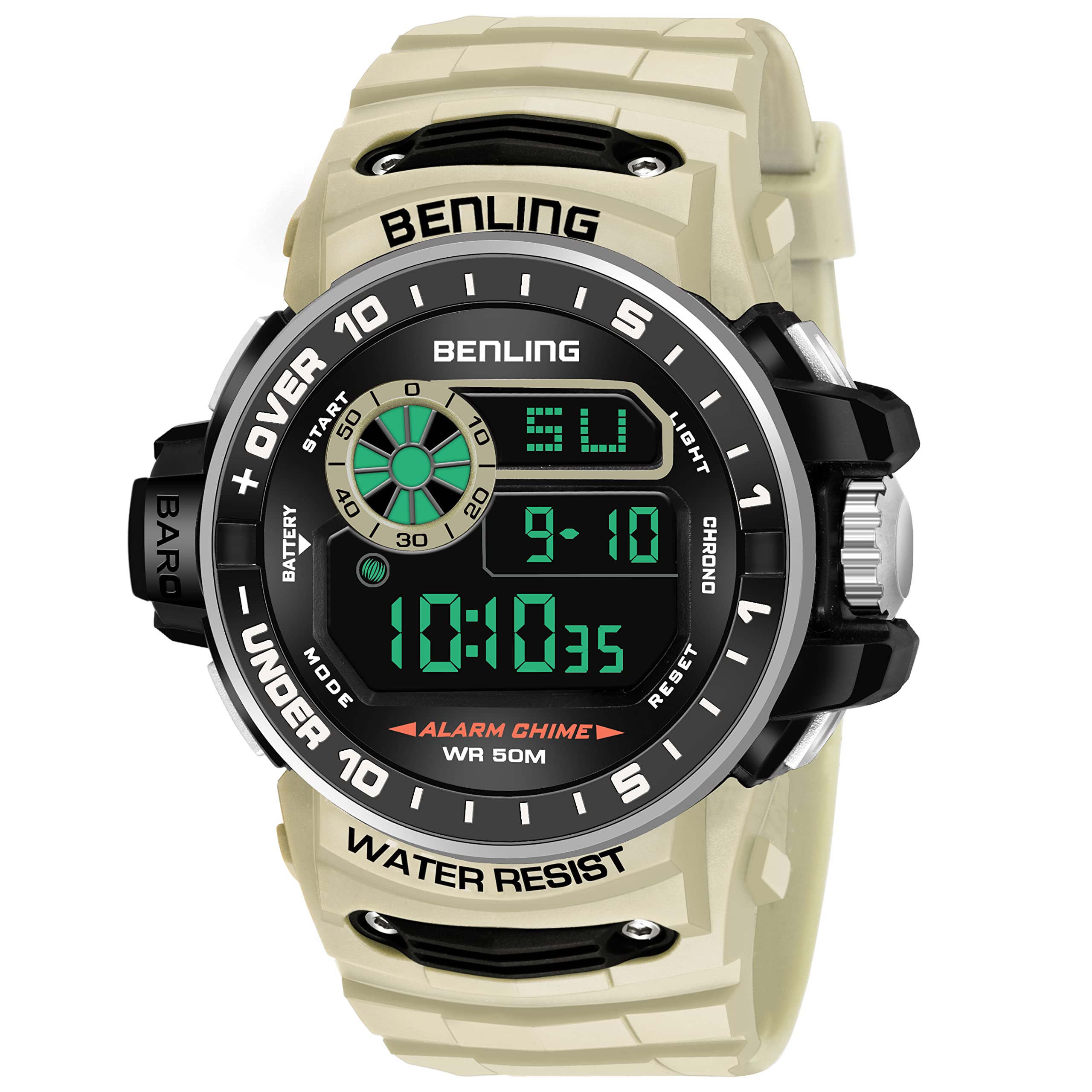 Benling Digital Sports Multi Functional Black Dial Watch for Mens Boys, Skin Color (B0BW12737S) Amazon Price History, Amazon Price Tracker
