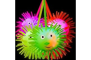 Light up puffer ball for interactive play