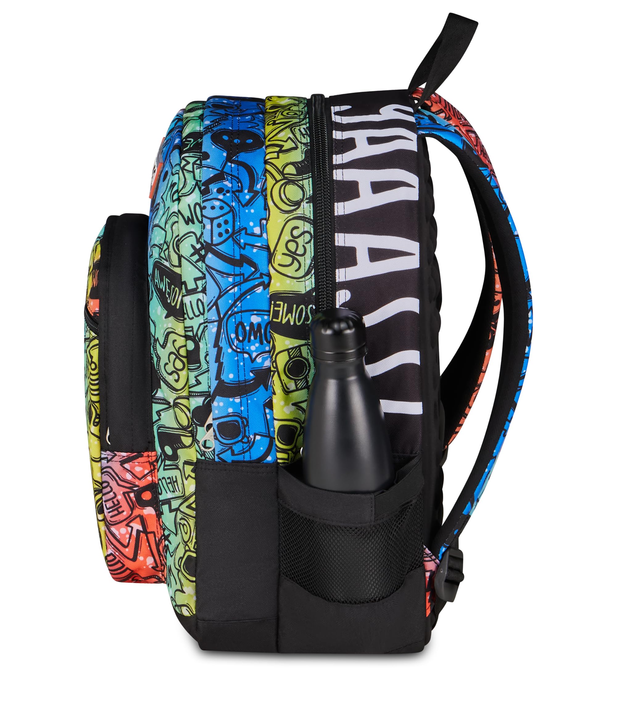 Seven ZAINO FREETHINK, Doppio Scomparto, Tasca porta pc, Tasche multifunzione, Cuffie Gaming Incluse, Per bambini e ragazzi, Scuola e tempo libero