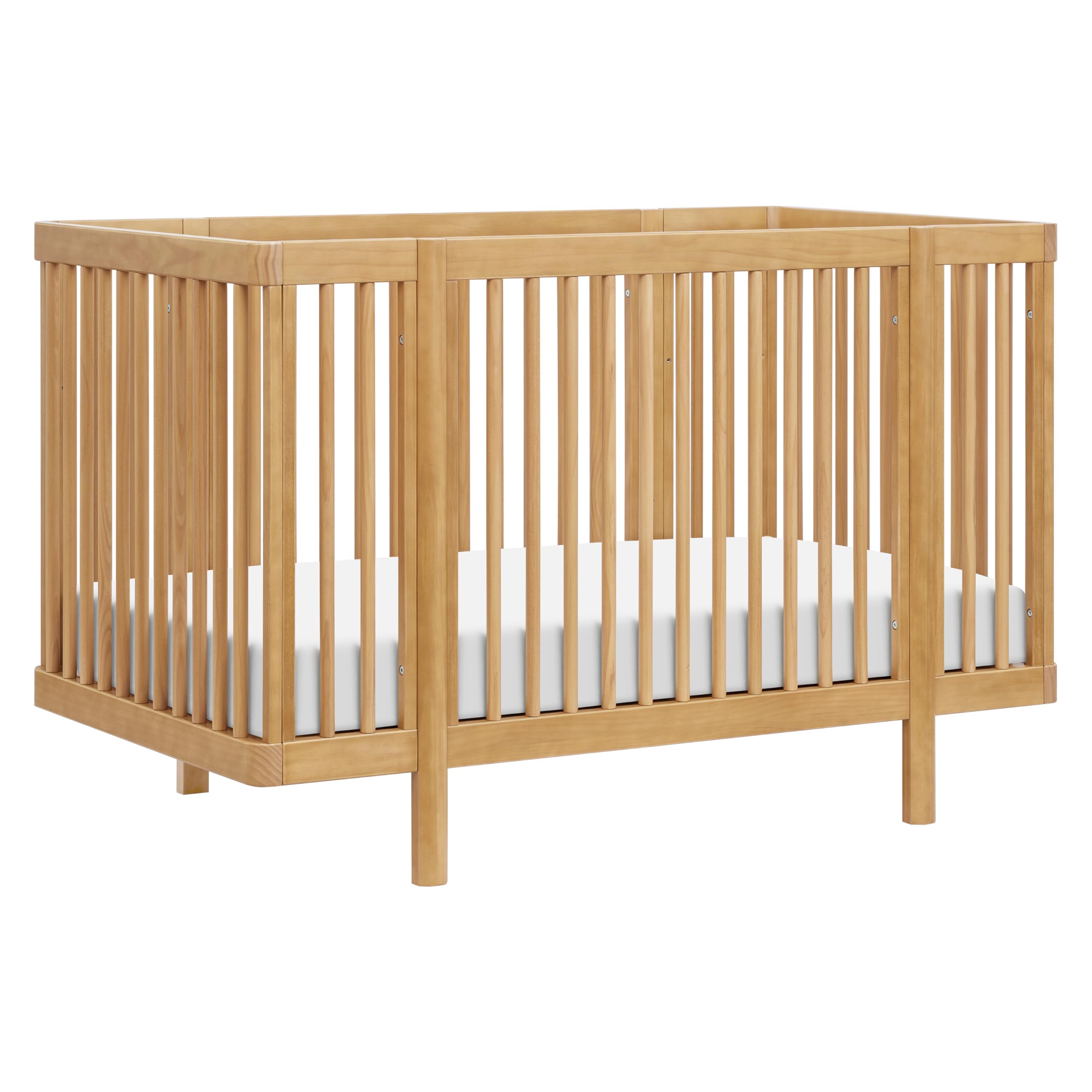 Babyletto Pogo 8-in-1 All Stages Convertible Crib - GREENGUARD Gold - Includes Pads & All Conversion Kits - Bassinet, Midi & Full-Size Baby Crib to
