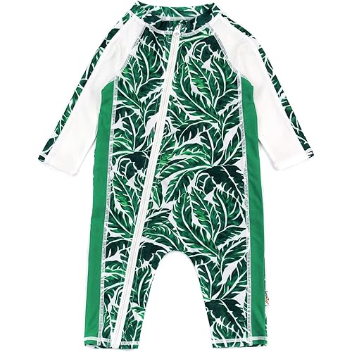 SwimZip Boys' Long-Sleeve UPF 50+ Swimsuit for Baby, Toddler, & Little Boys
