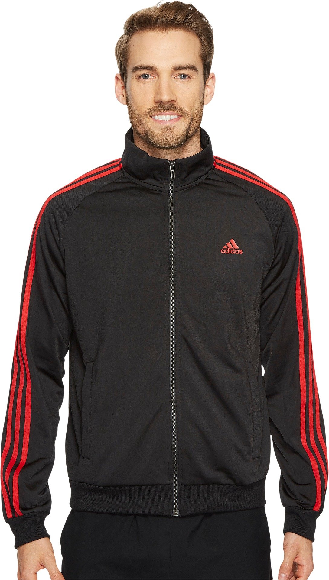 adidas Men's Athletics Essentials 3 Stripes Tricot Track Jacket