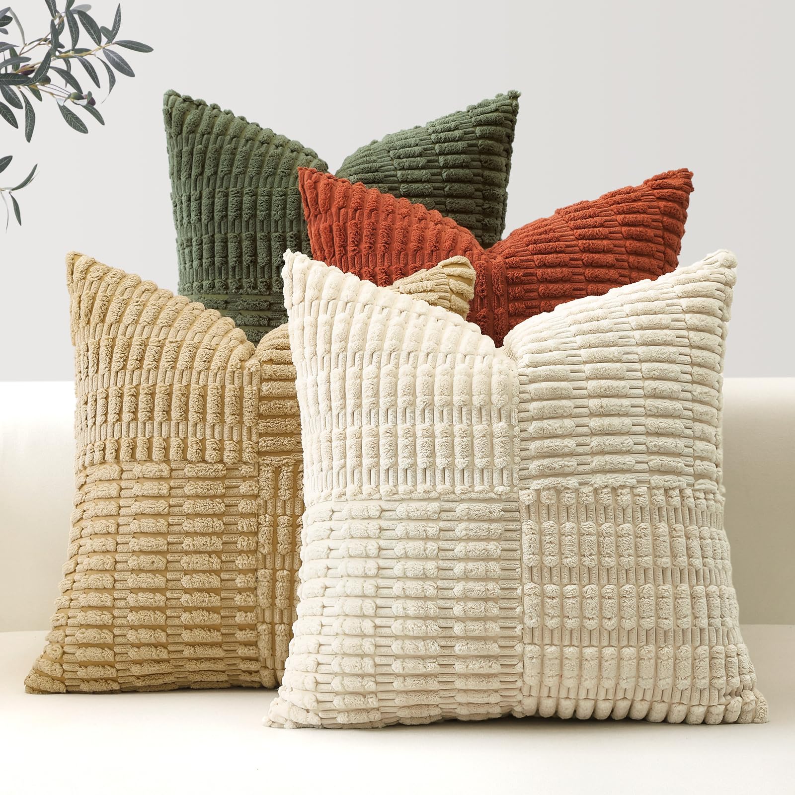 Housses coussin velours côtelé de qualité supérieure OTOSTAR