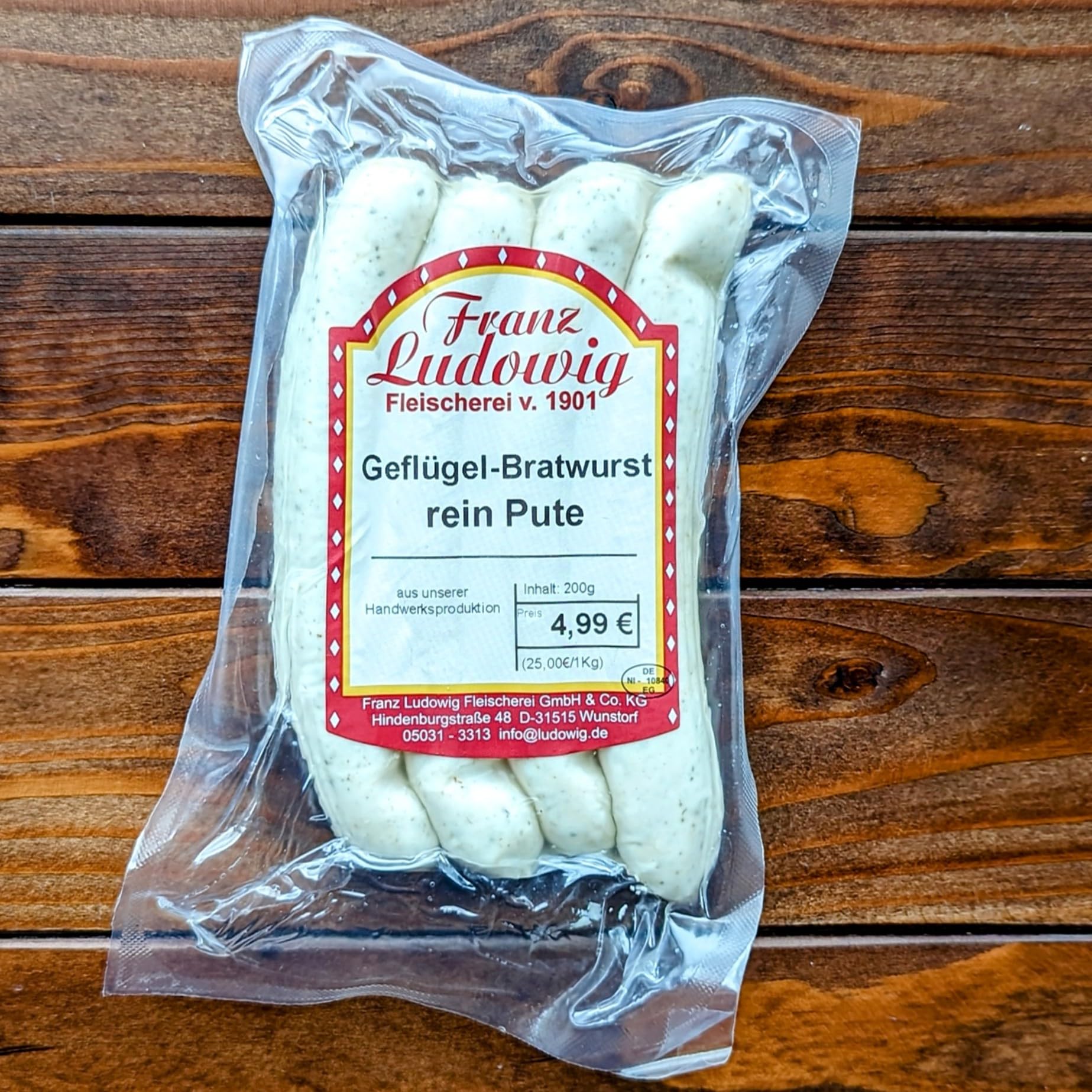 Franz Ludowig Premium Grillwurst Mixpaket, 7 Sorten Bratwurst, Schweinefleisch und Geflügel, 30 Würstchen, 1460g, Gekühlt, Schinkengriller, Minigriller, Bärlauch, Gyros