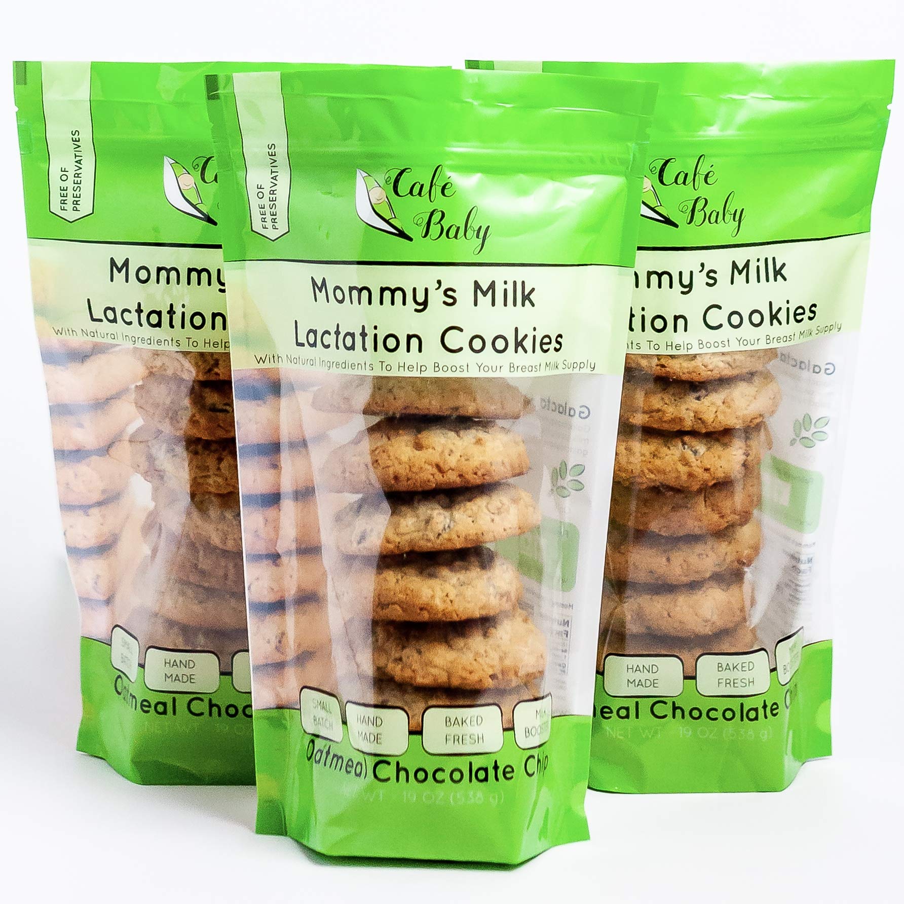 Café Baby Chocolate Chip Lactation Cookies for Breastfeeding | Large, Tasty & Fresh | Breast Milk Co