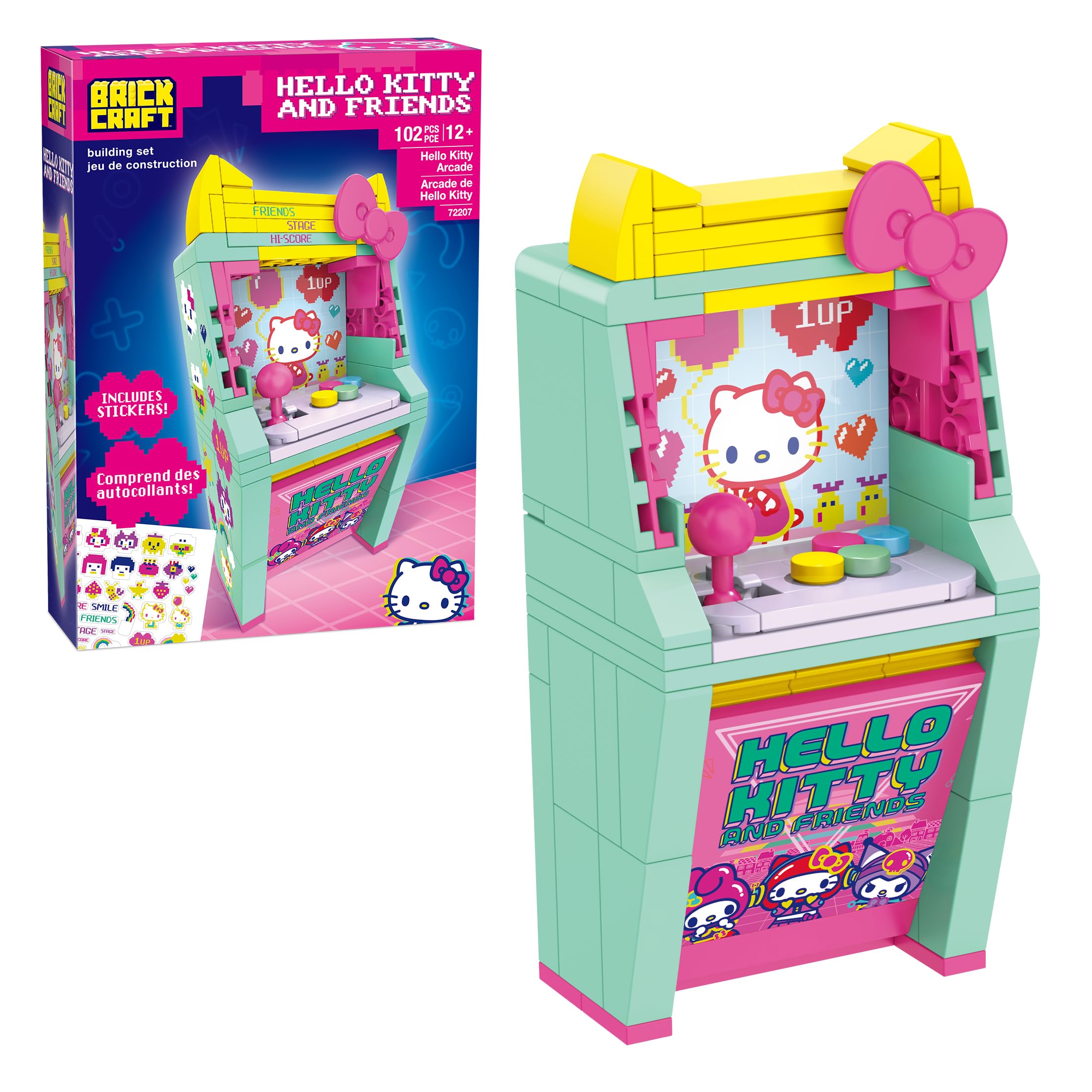 Amazon.com: Brickcraft Hello Kitty and Friends Arcade Building Set