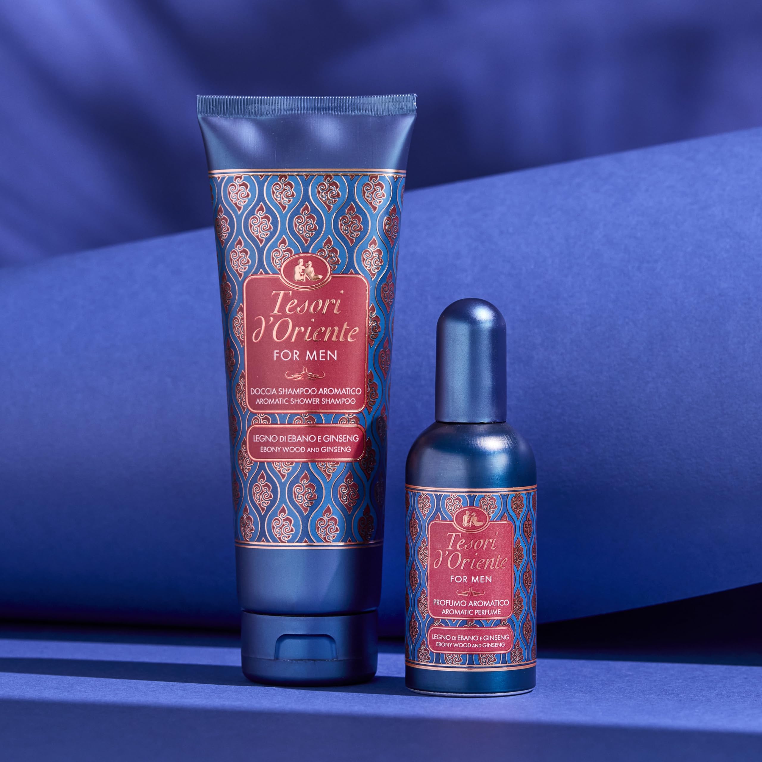 Tesori d'Oriente, For Men Profumo Uomo Legno di Ebano e Ginseng, Fragranza Fresca e Legnosa con Note Speziate, Simbolo di Fuoco, Energia e Potere, 100ml