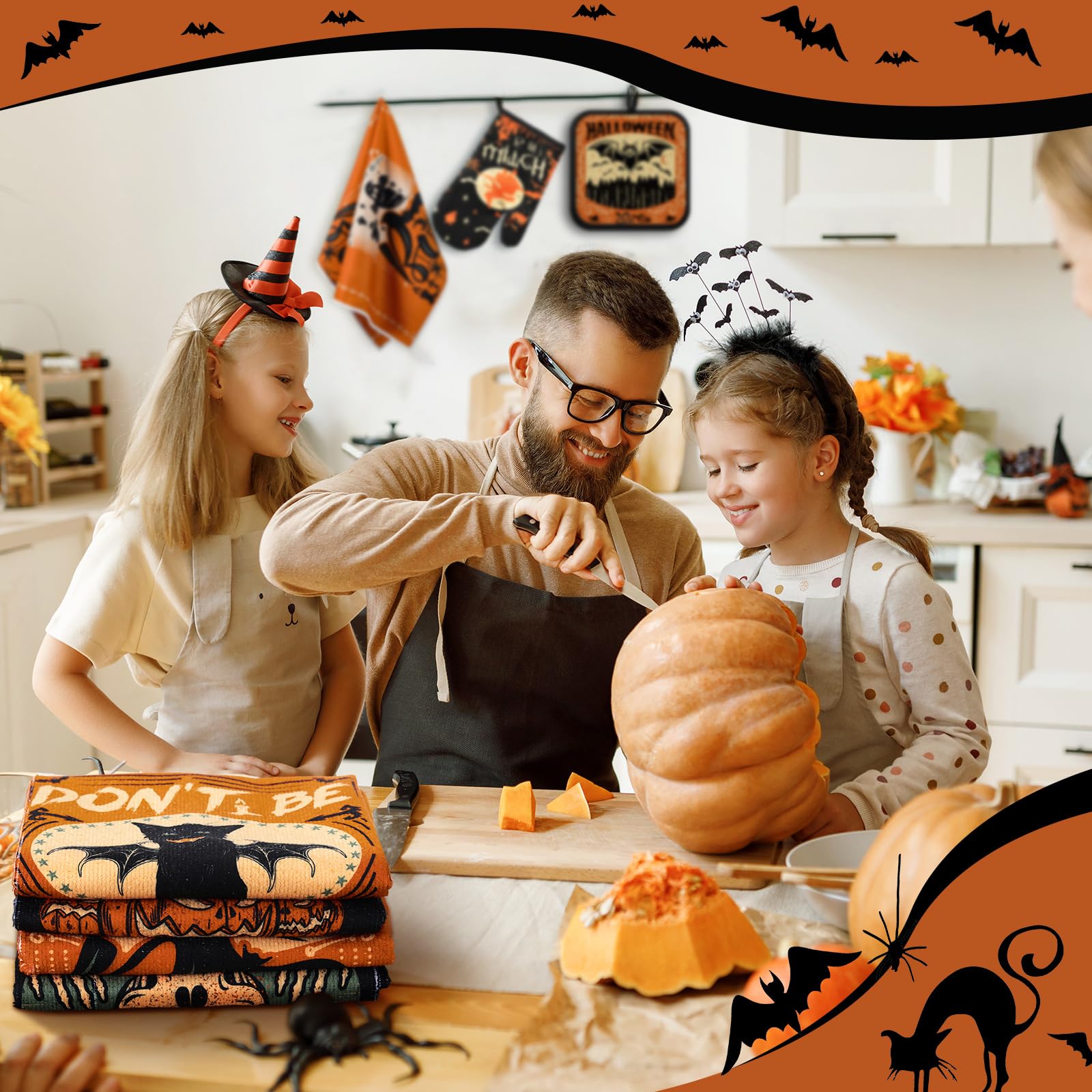 SiliFine Halloween Kitchen Accessories - Set of 12 -4 SiliFine Halloween Kitchen Accessories - Set of 12 -4