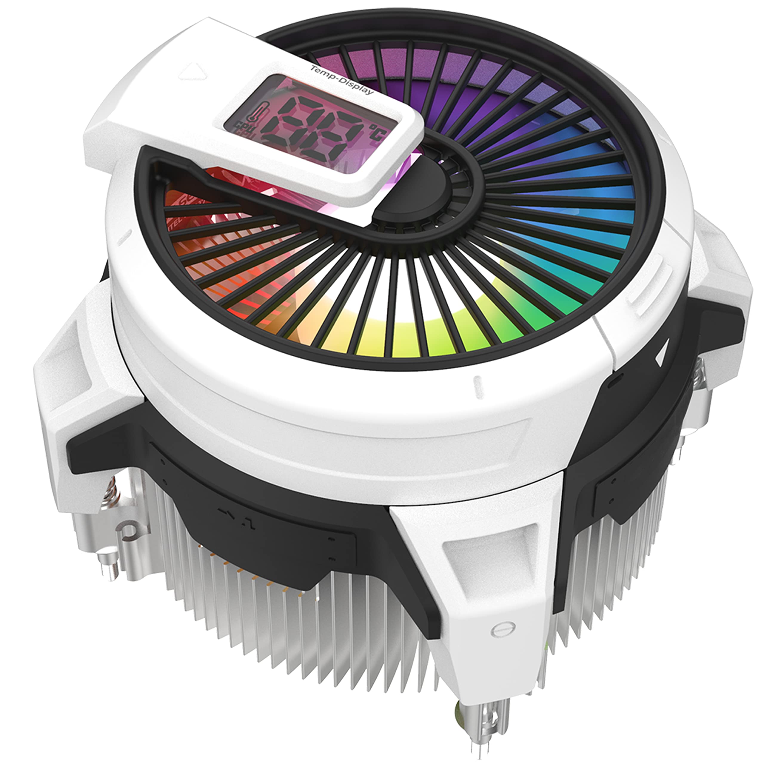 SIMPLETEK - Dissipatore per Processore Gaming con Ventola e Illuminazione RGB | Socket: LGA 1700 1200 115X 1156 1155 1150 1151 1851