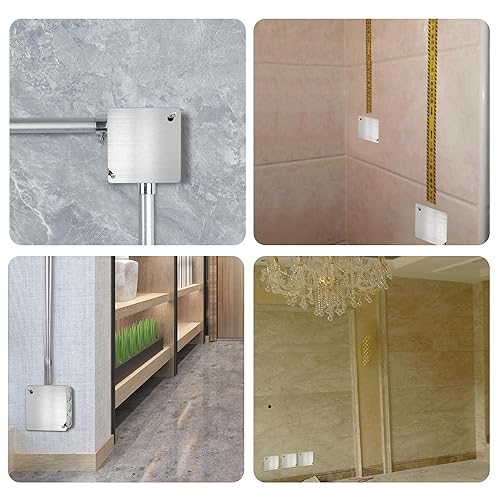 Miniatura 6 de Placa de cubierta de caja eléctrica de metal 4x4, panel de caja de conexiones eléctricas de 4 piezas, cubierta resistente a la corrosión de metal de