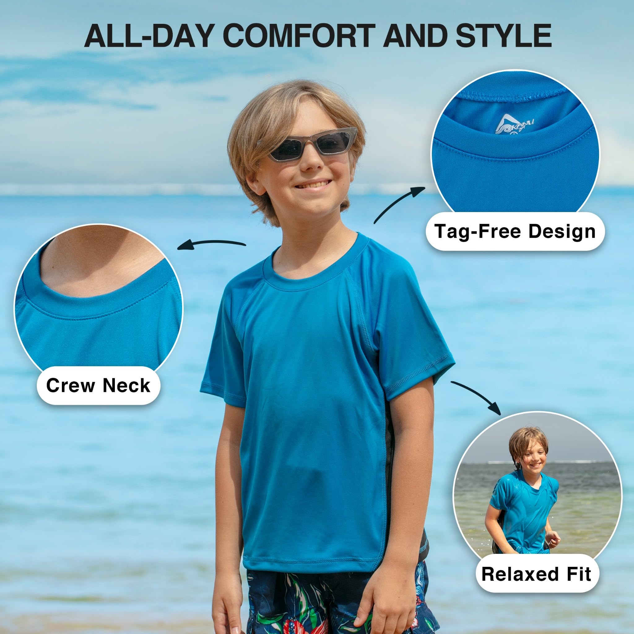 Kanu Surf Camicia Rash Guard Bambino