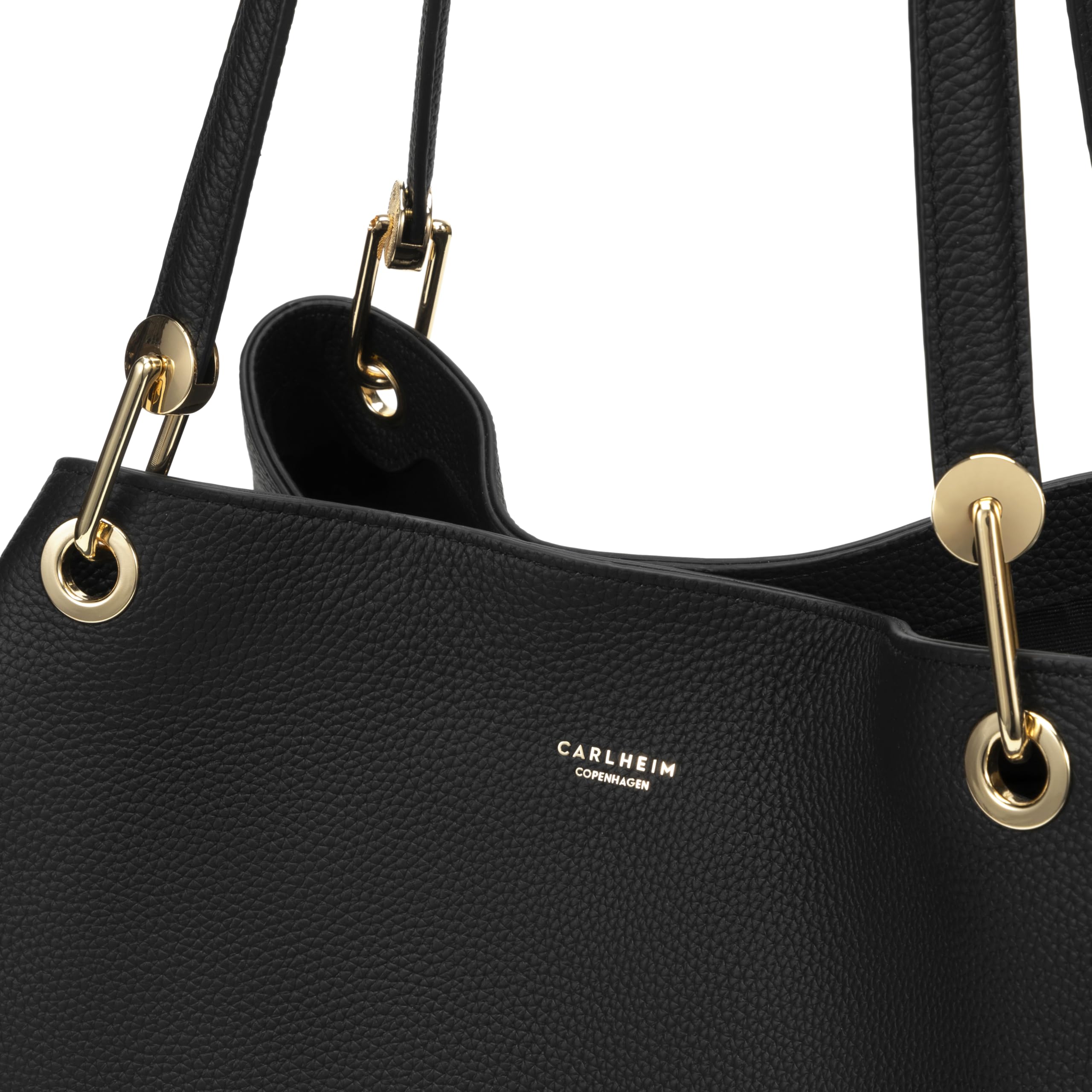 Carlheim, Kolekcja Skagen Genuine Leather Handbag, Stella Genuine Leather Handbag (czarny), czarne, Taglia unica