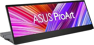 ASUS ProArt Display 14” Portable Touch Screen (PA147CDV) - 32:9 (1920 x 550), IPS, 100% sRGB, Color Accuracy ΔE < 2, Calman Verified, USB-C, Control Panel, MPP2.0 Pen support, Adobe Suite Shortcut