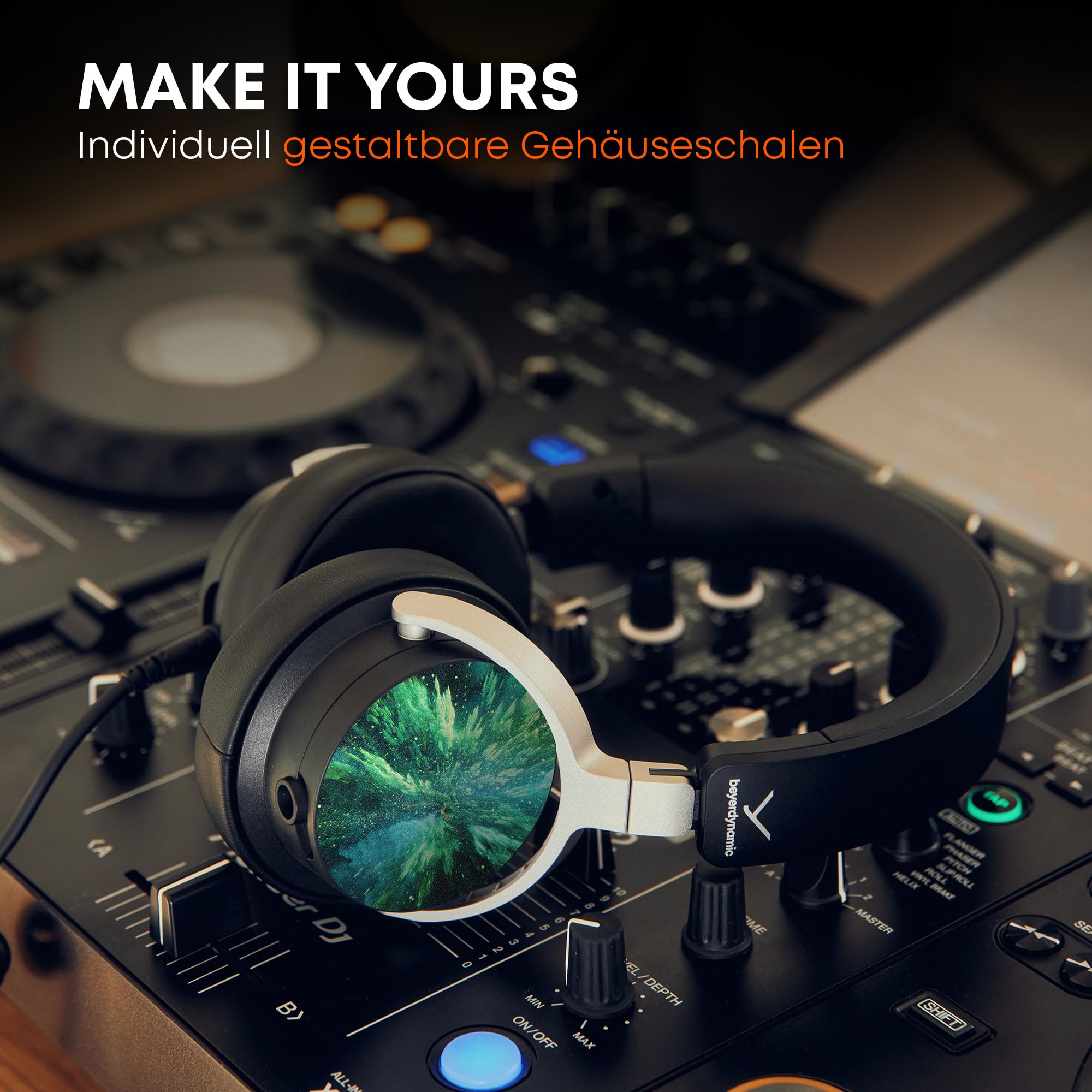 beyerdynamic DJ 300 PRO X CLUB Professioneller 2-in-1 DJ-Kopfhörer On-/Over-Ear-Wechsel als Flexibles Style- und Nutzungsfeature für Professionelle DJs