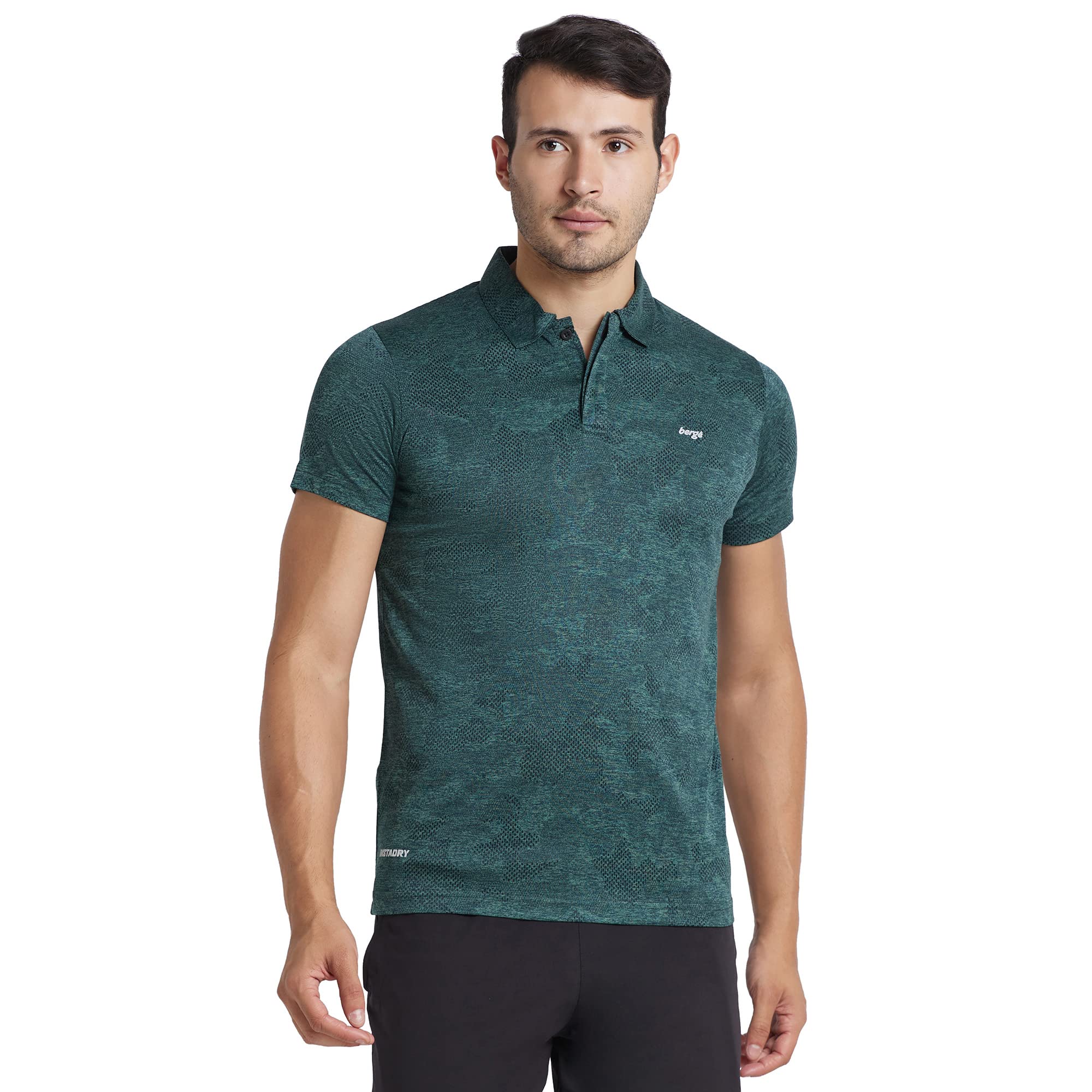 berge' New Mens Polyester Dry Fit Collar Camo Polo Tshirts for Men, Instadry & Breathable Fabric, Gym Wear Tees & Workout Tops|Collar Tshirt for Men|Slim Fit Half Sleeve Tshirt|Polo Neck Tshirts-image-47