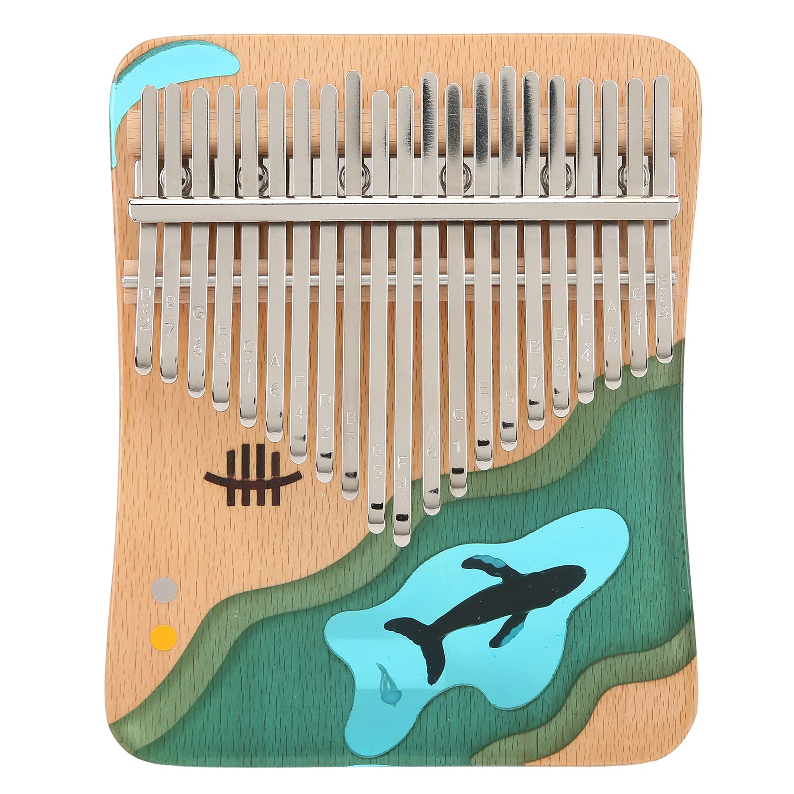 Kalimba de pulgar de 17 teclas, instrumento portátil para dedos, kit con martillo de afinación. Regalo ideal.