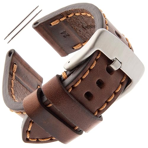 Gilden 18-28mm Thick Heavy Sports Calf Leather Watch Strap TS62
