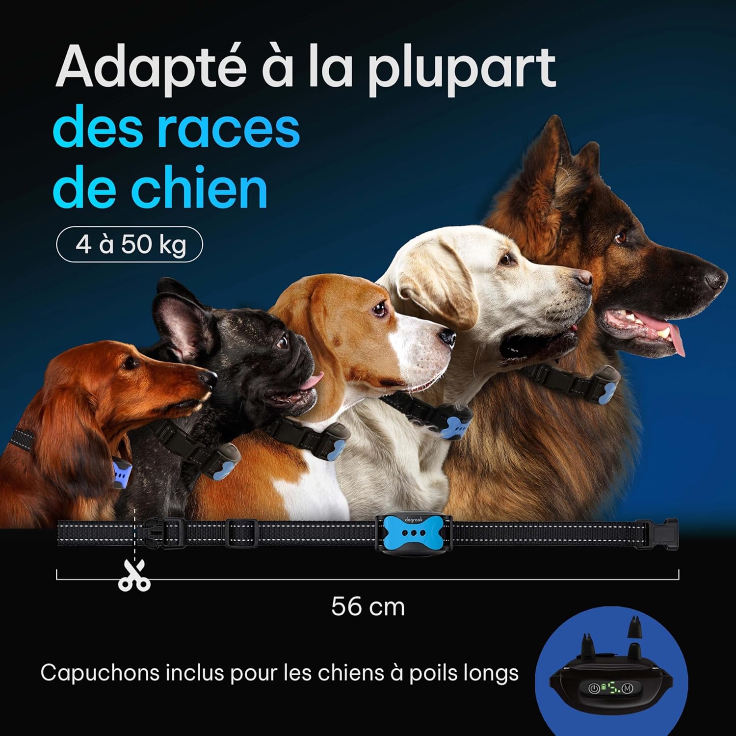 Conseils d'utilisation pour le collier anti-aboiement DogRook