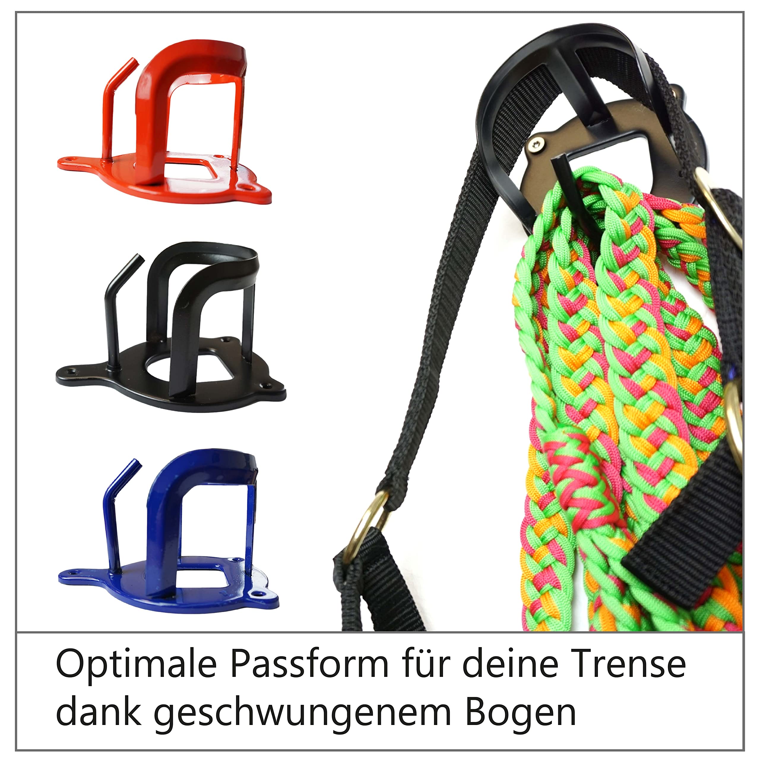 TAZZOR Trensenhalter Set 6-tlg - Metall Haken Für Pferdezaumzeug & Zubehör