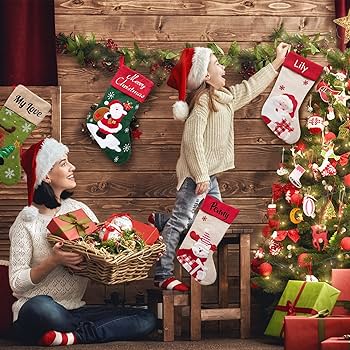 【もうすぐクリスマス】お名前Ryoの方　クリスマスストッキングとホルダーのセット もうすぐクリスマス】お名前Ryoの方 クリスマスストッキングと