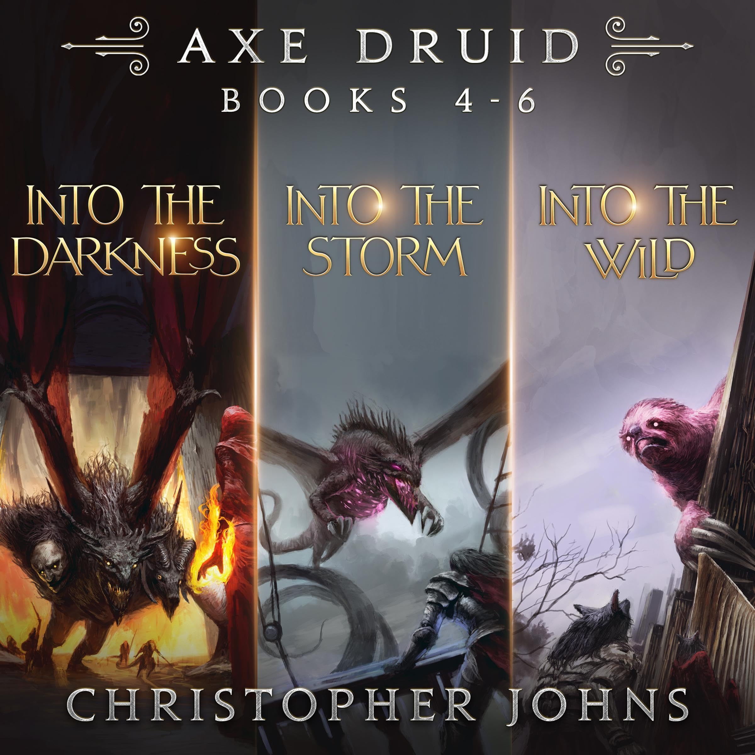 Cover art for Axe Druid Omnibus
