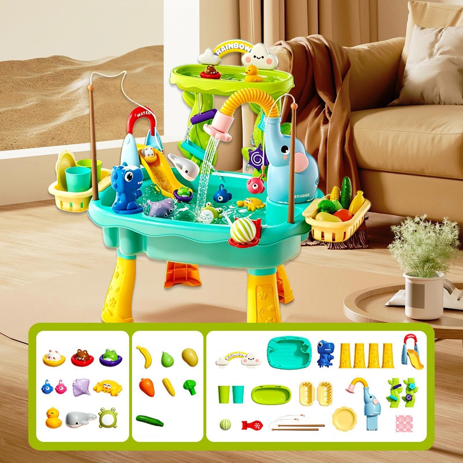 Générique Wassertisch | Sommer-Strandspielzeug – Wasserspielzeug für den Außenbereich | für , Mädchen, Vorschule, Terrasse, , Camping, Krippe, Badezimmer, Spielecke,