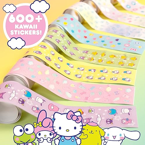 Miniatura 3 de Hello Kitty and Friends - Kit de arte de uñas brillante para manualidades, uñas de Hello Kitty, juego de esmalte de uñas para niños, juego de