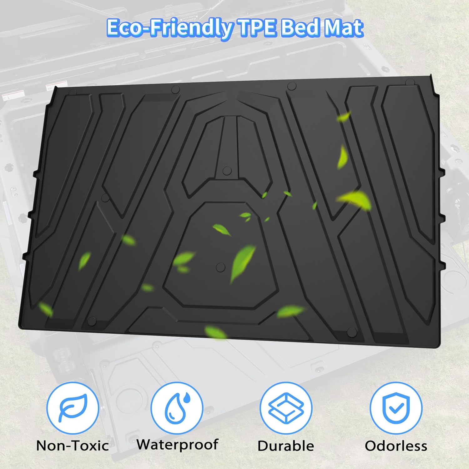 Cargo Bed Mat for UFORCE 1000/1000 XL 19-25, TPE Rear Cargo Bed Mat Full Bed Floor Mats All Weather Protector Slush Liner for CFMOTO UFORCE 1000/1000 XL 2019-2025 Accessories - Image 5