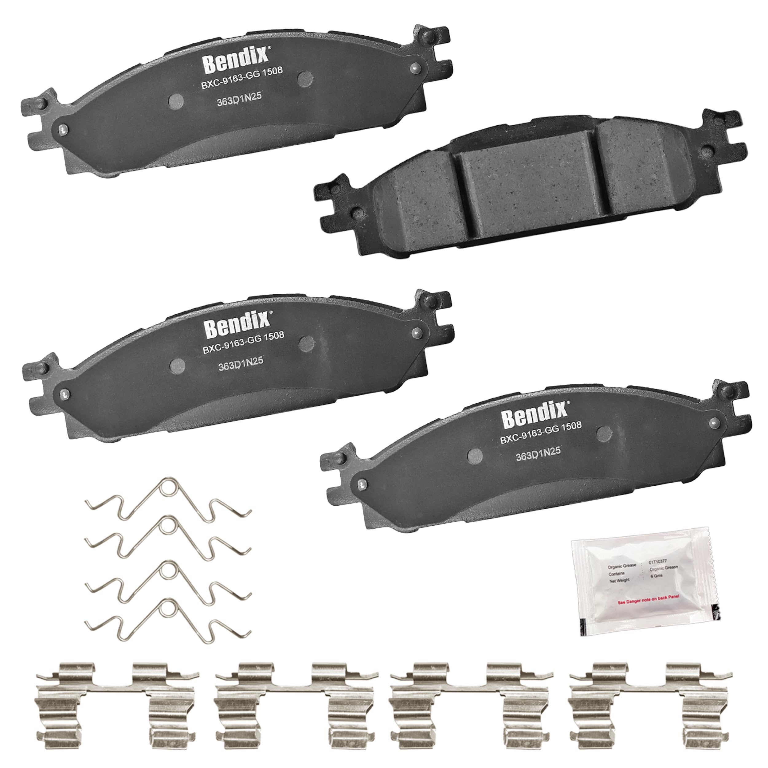 Amazon.com: Bendix Priority1 CFC1508 Ceramic Front Brake Pads for