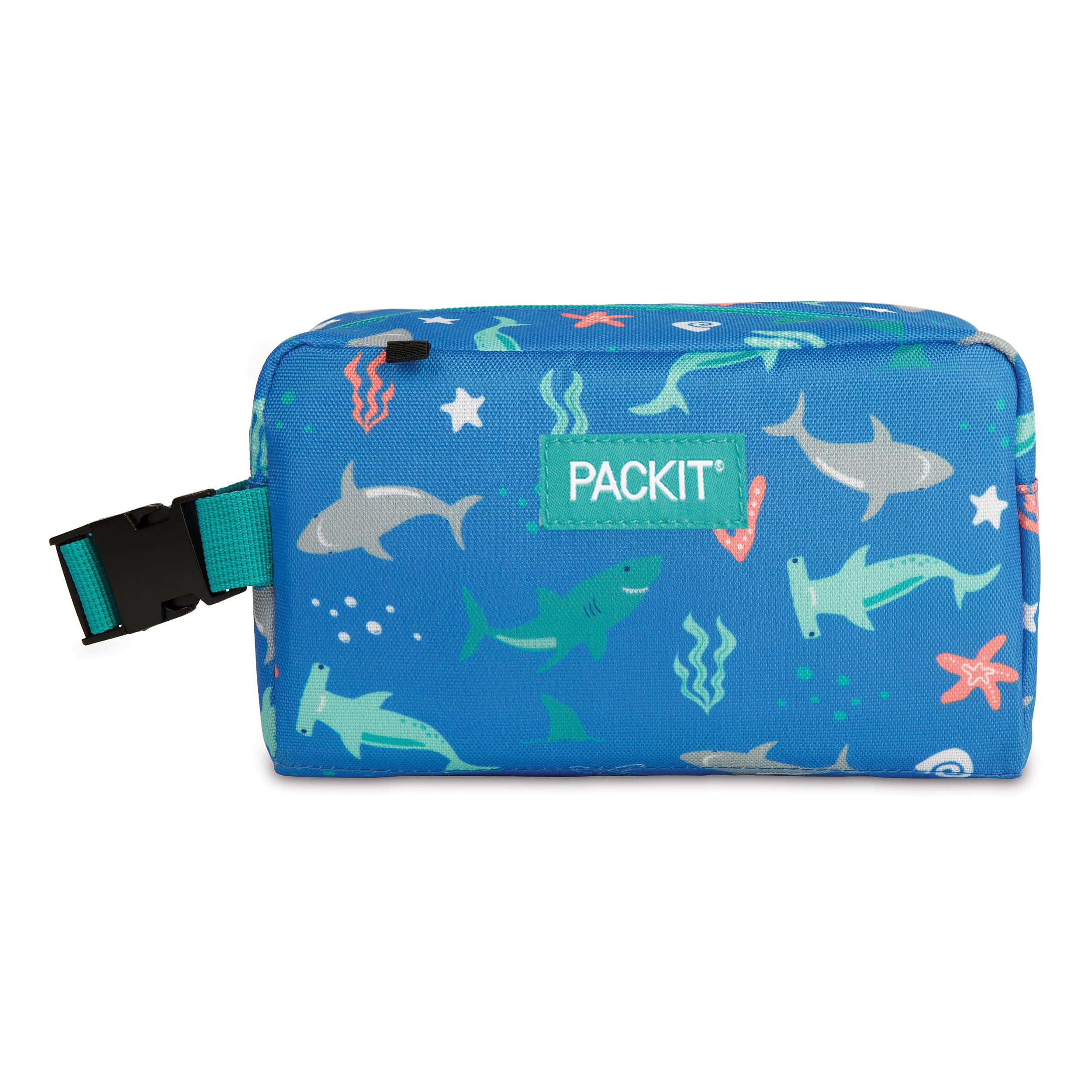 PackIt Freezable Snack Box, Sea Shark