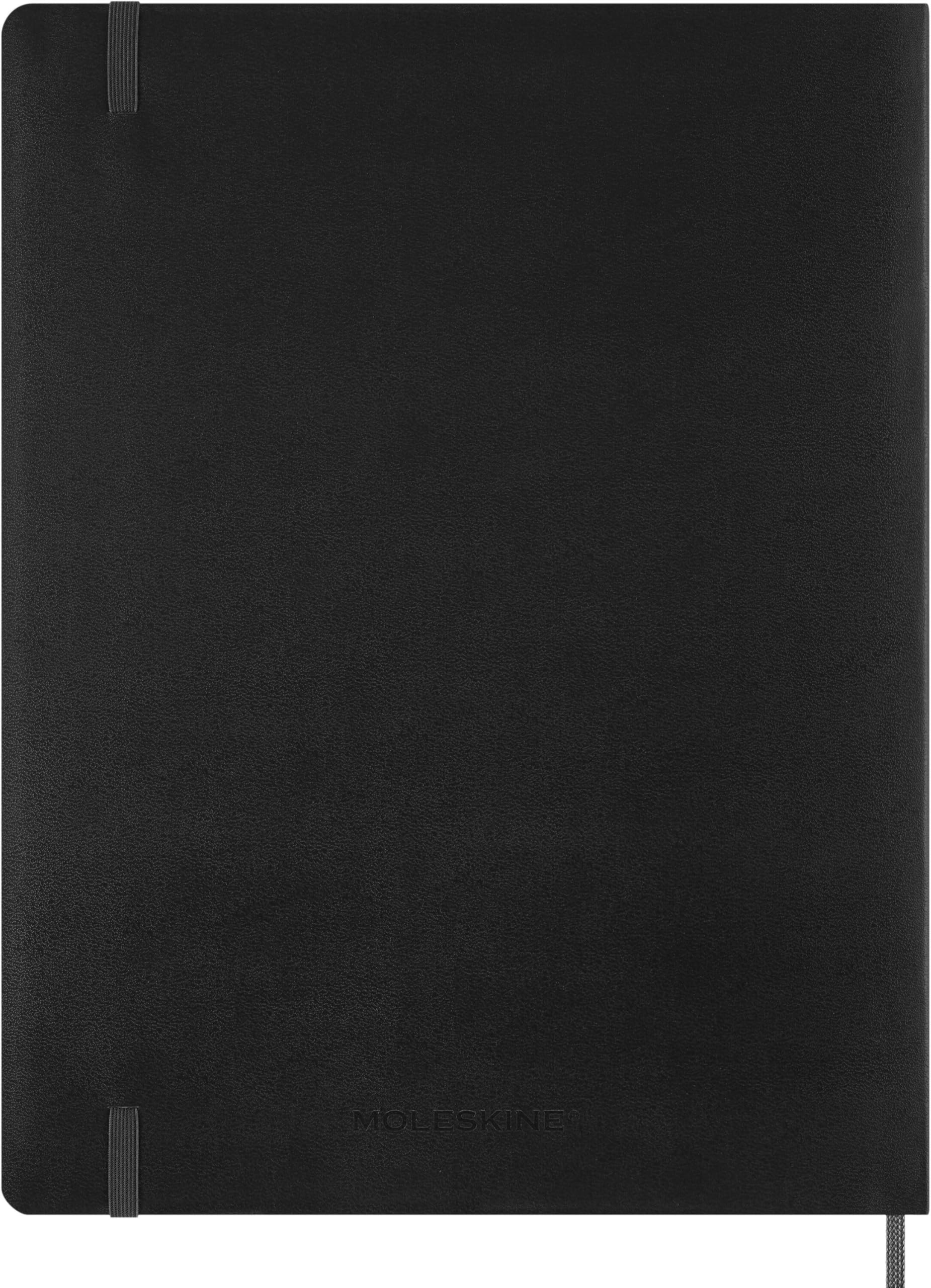 Moleskine 15 Monate Essential Wochenkalender 2026/2027, 1 Wo = 2 Seiten, vertikal, XXL, weicher Einband, Schwarz: Essential 27 WoKA V.XXL Swrz
