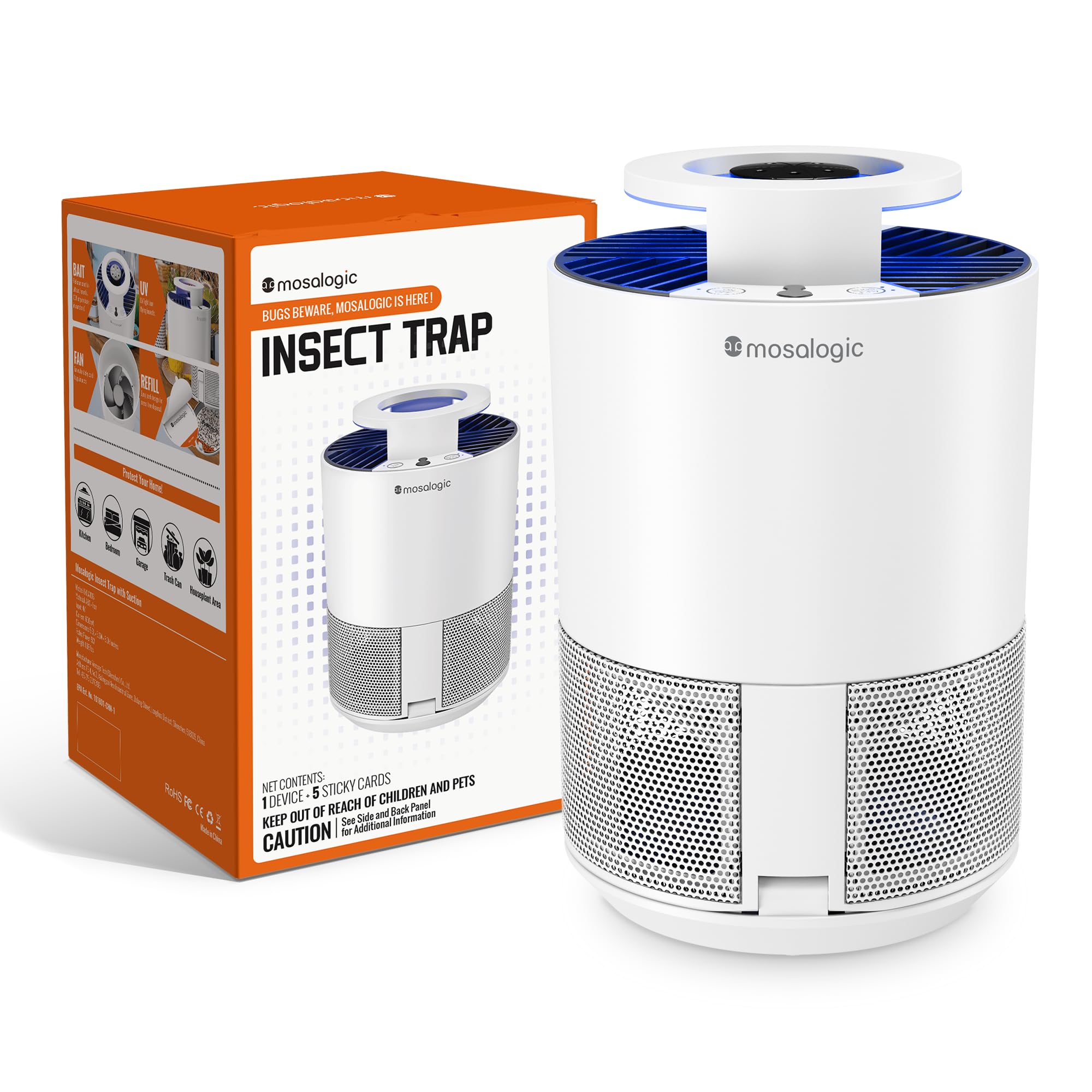 Amazon.com : Mosalogic Fruit Fly Trap for Indoors Indoor Gnat