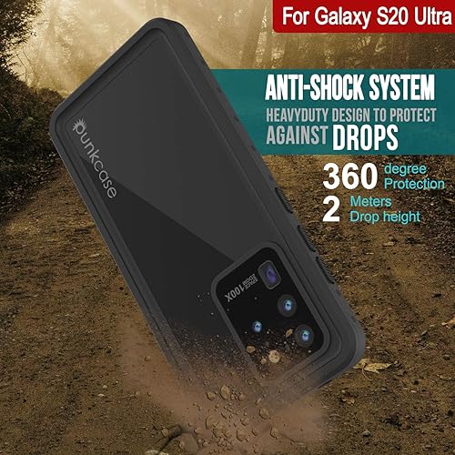 Miniatura 7 de PunkCase S20 Ultra - Funda impermeable serie StudStar ajuste delgado certificado IP68 a prueba de golpes a prueba de suciedad a prueba de nieve