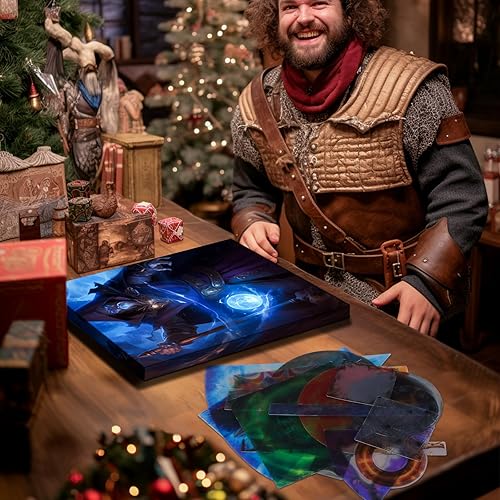 Miniatura 9 de CZYY Plantillas de hechizos de área de efecto DND  Juego de 28 marcadores para hechizos AOE Plantillas de efectos de hechizos de PVC borrables con