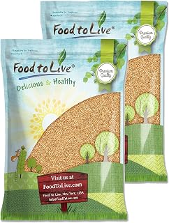 Food to Live Golden Flax Seeds, 20 Pounds – Premium Whole Flaxseeds for Nutritious Recipes, Baking, and Snacking - Rich in Omega-3, Fiber, Protein. Raw, Vegan, Kosher, Bulk. Semillas de Linaza