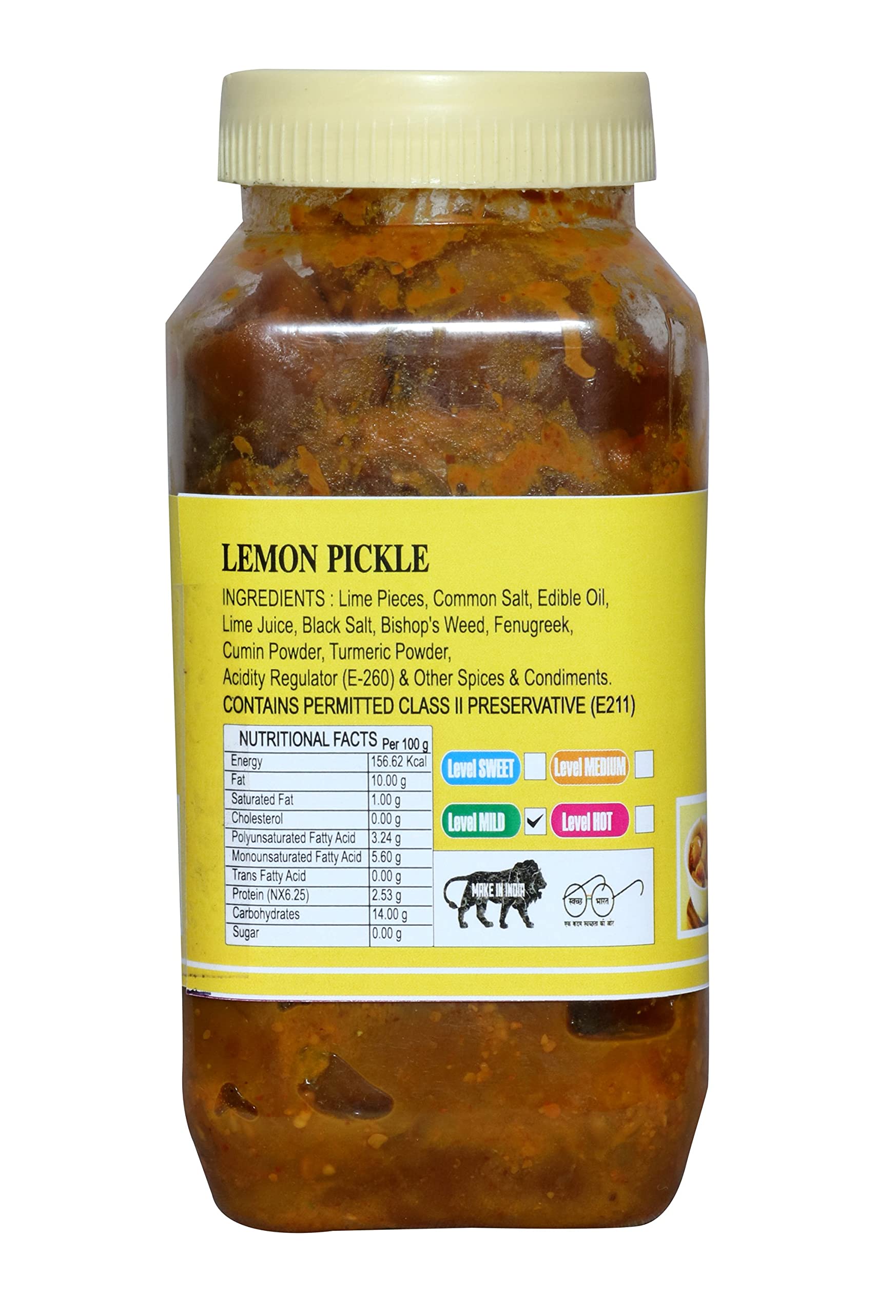 DAILY FOOD Food Homemade Lemon Pickle Nimbu Ka Achar, Traditional Punjabi Flavor, Tasty & Spicy 400gm 1