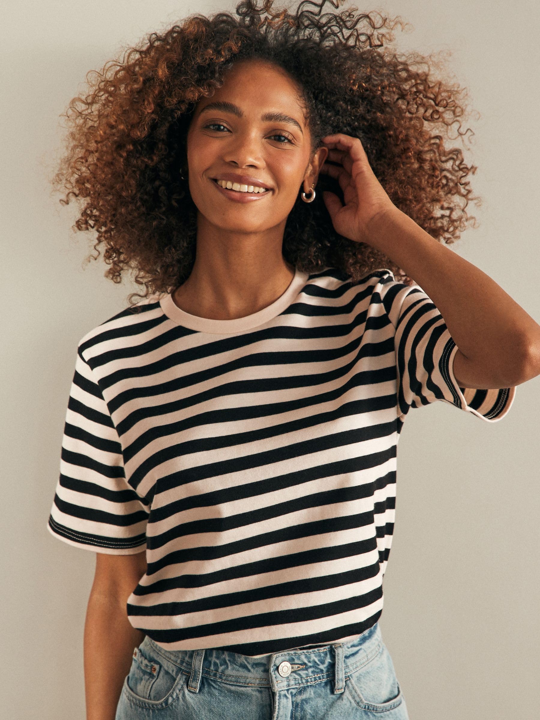 NEXT Damen T-Shirts in Schwerer Qualität, 2er-Pack